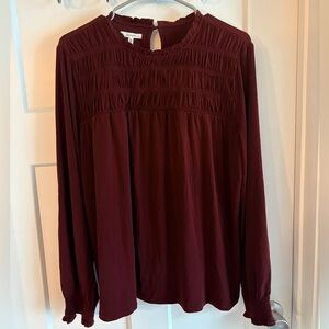 Maurices Deep Burgundy Blouse